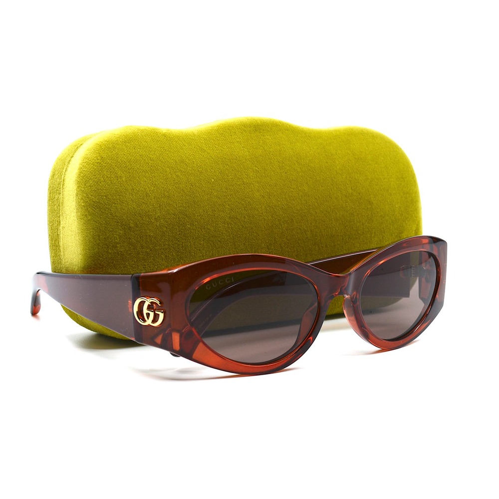 Gucci GG1401S Sunglasses Burgundy Frame Brown Lens 003 NWT Authentic - Picture 11 of 15